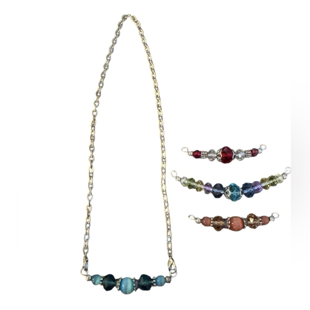 Interchangeable Multicolor Beaded Necklace‎